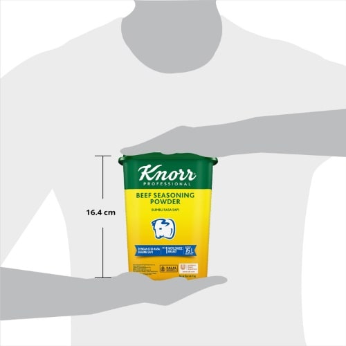 Knorr Bumbu Rasa Sapi 1kg - Knorr Beef Powder, dengan ekstrak daging sapi, menghasilkan kaldu sapi dengan rasa dan aroma daging yang mantap dalam waktu yang singkat! Cocok digunakan untuk berbagai jenis aplikasi